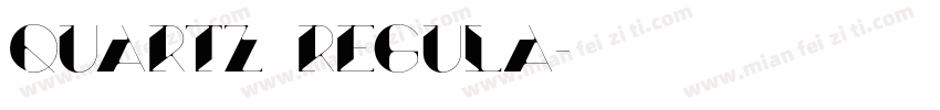 Quartz Regula字体转换